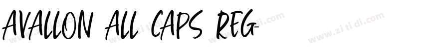 Avallon All Caps Reg字体转换